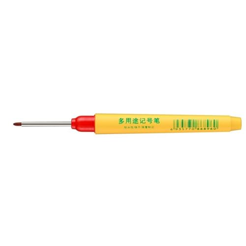 Marker Stift Auf Ölbasis 33 Mm Marker Stift Deeply Loch Langer Nasenmarker Schnell Trocknender Schreinermarker von Zqxnt