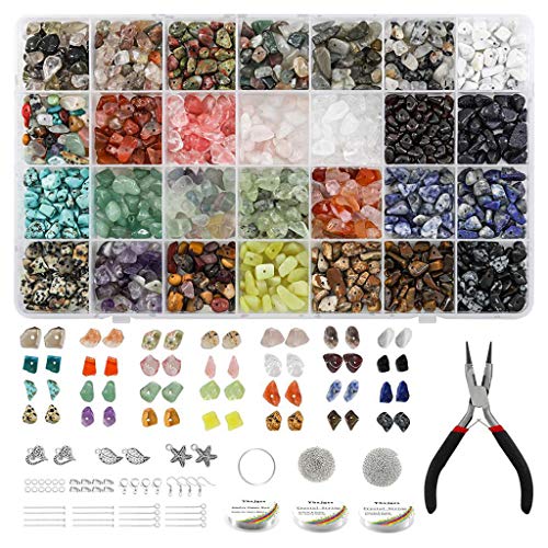 Natural Unregelmäßige Edelsteine Perlen Sprungringe Ohrhaken Zangen Hummerverschluss Schmuck Natural Unregelmäßige Edelsteine Perlen Sprungringe Ohrhaken Zangen Hummerverschluss Schmuck von Zqxnt