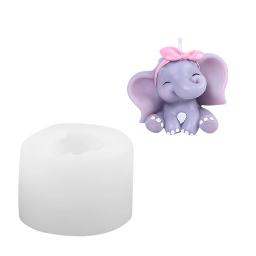 Nicht STICK Easy Cleaning Elephant Form Silicon Textur Perfekt Zum Handwerk Von Figurendekorationen Und Geschenk Zur Schenken Von Elefanten Silikonformen von Zqxnt