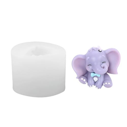 Nicht STICK Easy Cleaning Elephant Form Silicon Textur Perfekt Zum Handwerk Von Figurendekorationen Und Geschenk Zur Schenken Von Elefanten Silikonformen von Zqxnt