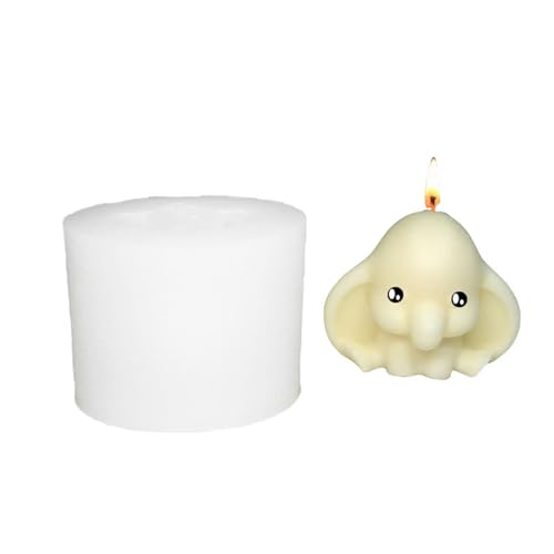 Nicht STICK Easy Cleaning Elephant Form Silicon Textur Perfekt Zum Handwerk Von Figurendekorationen Und Geschenk Zur Schenken Von Elefanten Silikonformen von Zqxnt