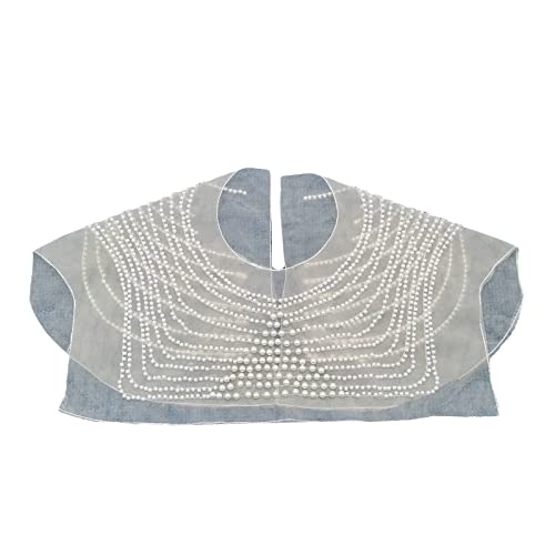 Perlen Stickhalskragen Hemd Sheer Hals Hals Perlen Stickhalskragen Hemd Sheer Hals Hals von Zqxnt