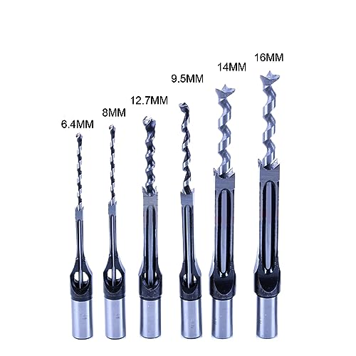 Professionelles Holzbohrer Bit 6pcs Square Loch Lochvermorte Meißelbohrer Bits Hochgeschwindigkeits Stahlwerkzeuge Für Präzise Holzbearbeitung Professionelles Holzbohrer Bit 6pcs Square Loch Lochvermorte Meißelbohrer Bits Hochgeschwindigkeits Stahlwerkzeuge Für Präzise Holzbearbeitung von Zqxnt