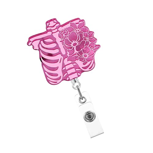 Schädelabzeichenhalter Acrylbadge Rollen Einsenker Keychain Carabiner Badge REEL Für Den Kartennamen Keychain Badge Renner Keychain Schädel Abzeichen Rollen Carabiner Badge von Zqxnt