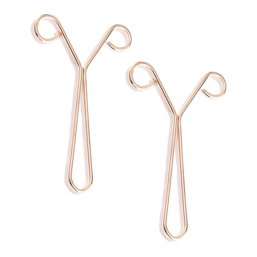 Sichere Fit Manschetten Clips Easy Application Rolled Edge Aluminiumlegierung Schmuck Werkzeuge Compact Travel Essentials Verstellbarer Kleidungsklamme von Zqxnt