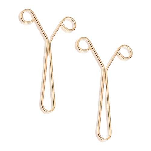 Sichere Fit Manschetten Clips Easy Application Rolled Edge Aluminiumlegierung Schmuck Werkzeuge Compact Travel Essentials Verstellbarer Kleidungsklamme von Zqxnt