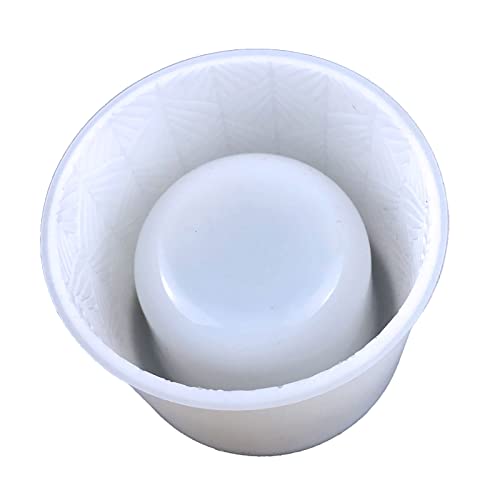 Silikonharz Rund Blumenkapsel Formblume Epoxidharz Gussform Schimmel Sukkulente Vase Zementform Pflanzenhalter Formform Formform Form von Zqxnt