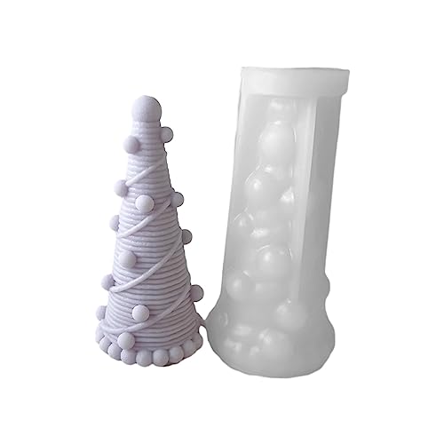Silikonkerzenharzform Weihnachtsbaum Aromatherapie Gypsum Orament Epoxidform Handgefertigtes Soap Harzform Duft Kerze Silikonform Silikonskulpturform von Zqxnt