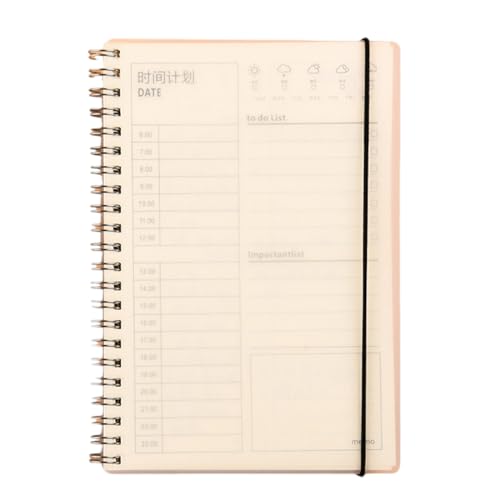 Tägliche Planer Notizbilder Planning Pad Time Management Handbuch Daily Planung Notebook College School Supplies Zeitmanagement Handbuch Spirals Notepad Do List Planer Für Studenten von Zqxnt