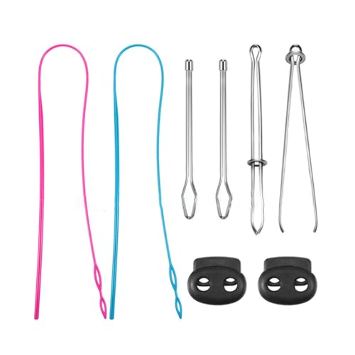 Zqxnt Draw String Threader Werkzeugset Mit Metallnähschleifschleife Turners Haken Naht Pinzette Kabelschloss Kunststoff Gewindeer Zqxnt Draw String Threader Werkzeugset Mit Metallnähschleifschleife Turners Haken Naht Pinzette Kabelschloss Kunststoff Gewindeer von Zqxnt