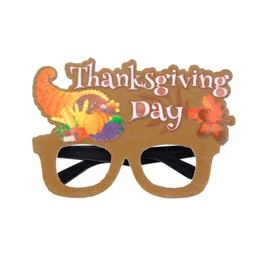 Zqxnt Happy Thanksgiving Day Gläses Lustige Truthahn Harvest Party Dekoration Foto Requisiten Für Family Geting Turkey Thanksgiving Day Party Supplies Für Heimschule Aktivität von Zqxnt