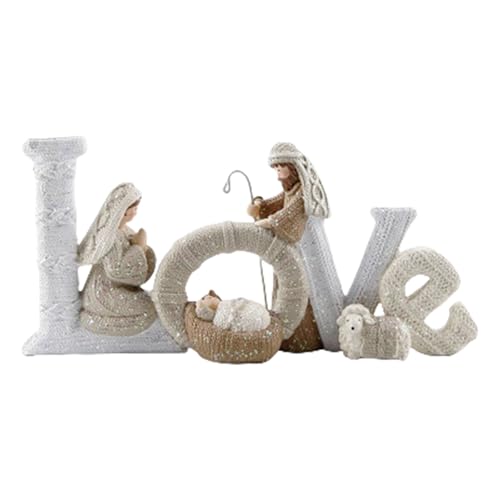 Zqxnt Künstlerische Krippe Set Harz Heilige Familie Statue Modernes Kunsthandwerk Für Stilvolle Weihnachtsdekorationen Und Religiöses Geschenk Zqxnt Künstlerische Krippe Set Harz Heilige Familie Statue Modernes Kunsthandwerk Für Stilvolle Weihnachtsdekorationen Und Religiöses Geschenk von Zqxnt