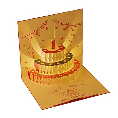 Zqxnt Musik Geburtstag Geschenkkarte 3D Popup Grußkarte Mit LED Light And Music Geburtstag Geschenk Für Frauen Männer Mutter Freund Frau Zqxnt Musik Geburtstag Geschenkkarte 3D Popup Grußkarte Mit LED Light And Music Geburtstag Geschenk Für Frauen Männer Mutter Freund Frau von Zqxnt