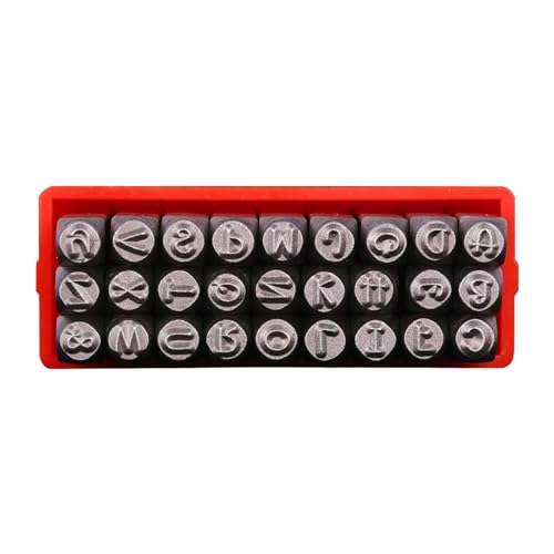 Zqxnt Professionelle Stahlbuchstabennummer Punches 3mm Leder Stamper Prägewerkzeug Für Schmuckherstellung Von Lederhandwerksprojekt Stahlnummer Stamper Für Schmuckherstellung von Zqxnt