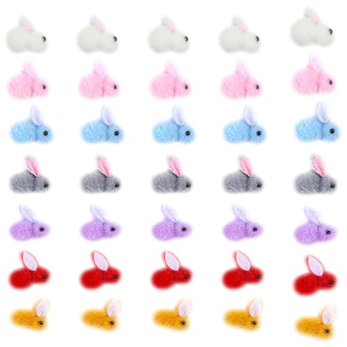 Zqxnt Verschiedene Helle Handwerksbedarf 35 Prozent Farbenfrohe Hasen Ideal Für Frühlingsfeierkorb Stuffers Und Party Fav Soft Bunnies Für Kinder von Zqxnt