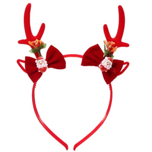Zqxnt Weihnachtsdekorative Haarband Erwachsener Kinder Weihnachten Rentier Hairhoop Bühnenshow Stirnbandfestival Feiern Kopfbedeckungen von Zqxnt