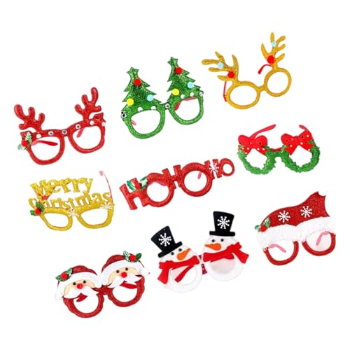 Zqxnt Weihnachtsfeier Accessoires Stilvolle Brillen Atmungsablöschbarer Stoffbrillen Für Indoor Outdoor Event Weihnachtskostümzubehör von Zqxnt