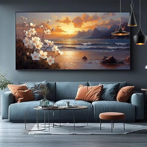 Blume Malen Nach Zahlen Erwachsene, Strand Malen Nach Zahlen Kinder Anfänger, DIY Ölgemälde Leinwand 40x80cm mit 3 Pinsels und Farbe Acrylfarbe, Aesthetic Room Decor, Geschenke für Männer, -1974 Blume Malen Nach Zahlen Erwachsene, Strand Malen Nach Zahlen Kinder Anfänger, DIY Ölgemälde Leinwand 40x80cm mit 3 Pinsels und Farbe Acrylfarbe, Aesthetic Room Decor, Geschenke für Männer, -1974 von Zsccvzlu