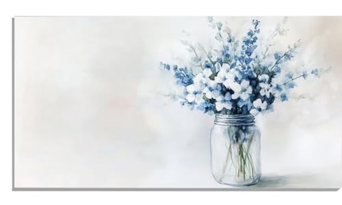 Blume Malen Nach Zahlen Erwachsene Kunst Paint by Numbers DIY Set Erwachsene Malen Nach Zahlen Ohne Rahmen 70x140cm Groß Leinwand Ölgemälde mit 3 Pinsels Und Acrylfarbe, Home Wanddeko Wohnzimmer -1297 von Zsccvzlu