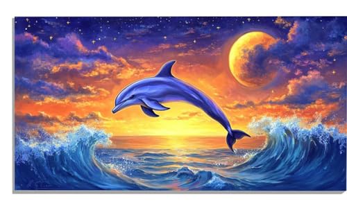 Delphin Malen Nach Zahlen Erwachsene, Wellen Malen Nach Zahlen Kinder Anfänger, DIY Ölgemälde Leinwand 40x80cm mit 3 Pinsels und Farbe Acrylfarbe, Aesthetic Room Decor, Geschenke für Männer, -594 Delphin Malen Nach Zahlen Erwachsene, Wellen Malen Nach Zahlen Kinder Anfänger, DIY Ölgemälde Leinwand 40x80cm mit 3 Pinsels und Farbe Acrylfarbe, Aesthetic Room Decor, Geschenke für Männer, -594 von Zsccvzlu