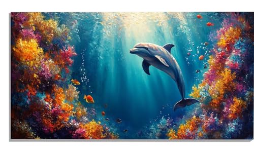 Delphin Malen Nach Zahlen Erwachsene Koralle Paint by Numbers DIY Set Erwachsene Malen Nach Zahlen Ohne Rahmen 50x100cm Groß Leinwand Ölgemälde mit 3 Pinsels Und Acrylfarbe, Wanddeko Wohnzimmer -2495 Delphin Malen Nach Zahlen Erwachsene Koralle Paint by Numbers DIY Set Erwachsene Malen Nach Zahlen Ohne Rahmen 50x100cm Groß Leinwand Ölgemälde mit 3 Pinsels Und Acrylfarbe, Wanddeko Wohnzimmer -2495 von Zsccvzlu