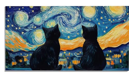 Katze Malen Nach Zahlen Erwachsene, Sternenhimmel Malen Nach Zahlen Kinder Anfänger, DIY Ölgemälde Leinwand 30x60cm mit 3 Pinsels und Farbe Acrylfarbe, Aesthetic Room Decor, Geschenke, Rahmenlos -982 Katze Malen Nach Zahlen Erwachsene, Sternenhimmel Malen Nach Zahlen Kinder Anfänger, DIY Ölgemälde Leinwand 30x60cm mit 3 Pinsels und Farbe Acrylfarbe, Aesthetic Room Decor, Geschenke, Rahmenlos -982 von Zsccvzlu