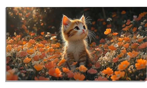 Katze Malen Nach Zahlen Erwachsene Blume Paint by Numbers DIY Set Erwachsene Malen Nach Zahlen Ohne Rahmen 100x200cm Groß Leinwand Ölgemälde mit 3 Pinsels Und Acrylfarbe, Wanddeko Wohnzimmer -1780 Katze Malen Nach Zahlen Erwachsene Blume Paint by Numbers DIY Set Erwachsene Malen Nach Zahlen Ohne Rahmen 100x200cm Groß Leinwand Ölgemälde mit 3 Pinsels Und Acrylfarbe, Wanddeko Wohnzimmer -1780 von Zsccvzlu