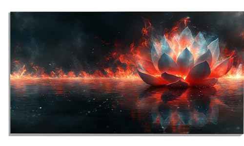 Lotus Malen Nach Zahlen Erwachsene Fantasie Paint by Numbers DIY Set Erwachsene Malen Nach Zahlen Ohne Rahmen 40x80cm Groß Leinwand Ölgemälde mit 3 Pinsels Und Acrylfarbe, Wanddeko Wohnzimmer -1384 von Zsccvzlu