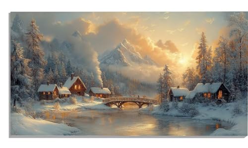 Malen Nach Zahlen Erwachsene Dorf, Schneeszene Malen Nach Zahlen Erwachsene Groß XXL 100x200cm, DIY Handgemalt Ölgemälde Kit mit Pinseln und Acrylfarbe für Zimmer Deko Aesthetic, Geschenke -2450 Malen Nach Zahlen Erwachsene Dorf, Schneeszene Malen Nach Zahlen Erwachsene Groß XXL 100x200cm, DIY Handgemalt Ölgemälde Kit mit Pinseln und Acrylfarbe für Zimmer Deko Aesthetic, Geschenke -2450 von Zsccvzlu