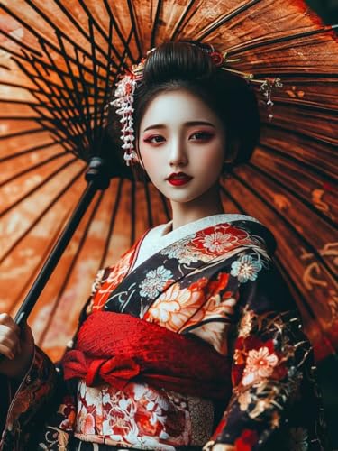 Malen Nach Zahlen Erwachsene Japan Paint by Numbers Frau Malen Nach Zahlen mit Rahmen 40X50CM Leinwand Ölgemälde Kit mit Pinseln und Acrylfarbe für Zimmer Deko Wohnzimmer Geschenke für Frauen Malen Nach Zahlen Erwachsene Japan Paint by Numbers Frau Malen Nach Zahlen mit Rahmen 40X50CM Leinwand Ölgemälde Kit mit Pinseln und Acrylfarbe für Zimmer Deko Wohnzimmer Geschenke für Frauen von Zsccvzlu