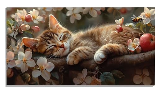 Malen Nach Zahlen Erwachsene Katze, Blume Malen Nach Zahlen Erwachsene Groß XXL 100x200cm, DIY Handgemalt Ölgemälde Kit mit Pinseln und Acrylfarbe für Zimmer Deko Aesthetic, Geschenke für Frauen -1460 Malen Nach Zahlen Erwachsene Katze, Blume Malen Nach Zahlen Erwachsene Groß XXL 100x200cm, DIY Handgemalt Ölgemälde Kit mit Pinseln und Acrylfarbe für Zimmer Deko Aesthetic, Geschenke für Frauen -1460 von Zsccvzlu