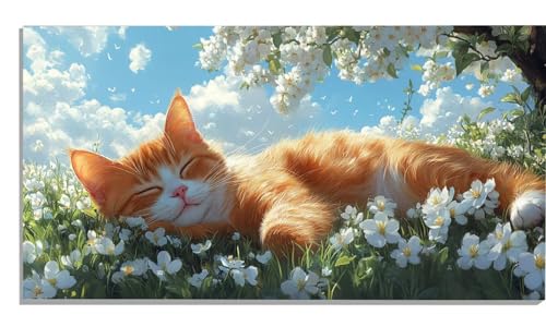 Malen Nach Zahlen Erwachsene Katze, Blume Malen Nach Zahlen Erwachsene Groß XXL 100x200cm, DIY Handgemalt Ölgemälde Kit mit Pinseln und Acrylfarbe für Zimmer Deko Aesthetic, Geschenke für Frauen -1490 Malen Nach Zahlen Erwachsene Katze, Blume Malen Nach Zahlen Erwachsene Groß XXL 100x200cm, DIY Handgemalt Ölgemälde Kit mit Pinseln und Acrylfarbe für Zimmer Deko Aesthetic, Geschenke für Frauen -1490 von Zsccvzlu