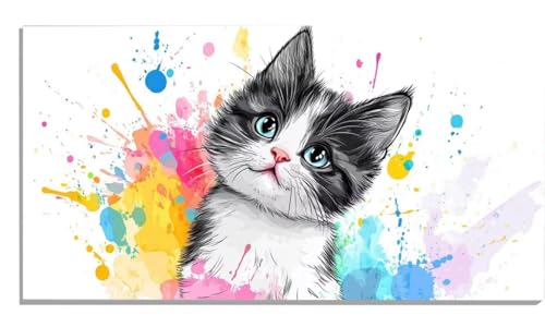 Malen Nach Zahlen Erwachsene Katze, Niedlich Malen Nach Zahlen Erwachsene Groß XXL 100x200cm, DIY Handgemalt Ölgemälde Kit mit Pinseln und Acrylfarbe für Zimmer Deko Aesthetic, Geschenke -530 Malen Nach Zahlen Erwachsene Katze, Niedlich Malen Nach Zahlen Erwachsene Groß XXL 100x200cm, DIY Handgemalt Ölgemälde Kit mit Pinseln und Acrylfarbe für Zimmer Deko Aesthetic, Geschenke -530 von Zsccvzlu