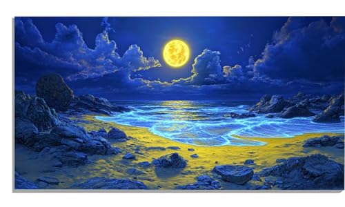 Malen Nach Zahlen Erwachsene Strand, Mond Malen Nach Zahlen Erwachsene Groß XXL 50x100cm, DIY Handgemalt Ölgemälde Kit mit Pinseln und Acrylfarbe für Zimmer Deko Aesthetic, Geschenke für Frauen -105 Malen Nach Zahlen Erwachsene Strand, Mond Malen Nach Zahlen Erwachsene Groß XXL 50x100cm, DIY Handgemalt Ölgemälde Kit mit Pinseln und Acrylfarbe für Zimmer Deko Aesthetic, Geschenke für Frauen -105 von Zsccvzlu