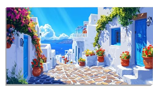 Stadt Malen Nach Zahlen Erwachsene Blume Paint by Numbers DIY Set Erwachsene Malen Nach Zahlen Ohne Rahmen 100x200cm Groß Leinwand Ölgemälde mit 3 Pinsels Und Acrylfarbe, Home Wanddeko Wohnzimmer -850 Stadt Malen Nach Zahlen Erwachsene Blume Paint by Numbers DIY Set Erwachsene Malen Nach Zahlen Ohne Rahmen 100x200cm Groß Leinwand Ölgemälde mit 3 Pinsels Und Acrylfarbe, Home Wanddeko Wohnzimmer -850 von Zsccvzlu