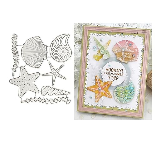 Muschel-Seestern-Stanzformen für Kartenherstellung, Metall-Stanzformen, Prägepapier-Stanzformen für Scrapbooking, DIY, Album, Kartenherstellung Muschel-Seestern-Stanzformen für Kartenherstellung, Metall-Stanzformen, Prägepapier-Stanzformen für Scrapbooking, DIY, Album, Kartenherstellung von Zshyocta