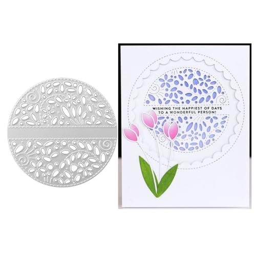 Runde Blumen-Stanzformen für Kartenherstellung, Metall-Stanzformen, Prägepapier-Stanzformen für Scrapbooking, Bastelarbeiten, Alben, Kartenherstellung Runde Blumen-Stanzformen für Kartenherstellung, Metall-Stanzformen, Prägepapier-Stanzformen für Scrapbooking, Bastelarbeiten, Alben, Kartenherstellung von Zshyocta