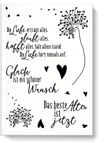 Silikonstempel Sprüche Deutsch,Clear Stamps Deutsch Transparente Stempel für Bastelarbeiten, Scrapbooking, Prägung, Fotoalbum, Dekoration (08) von Zshyocta