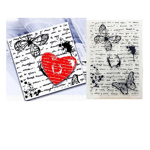 Wörter und Schmetterling, transparente Stempel für Kartenherstellung, transparente Silikon-Stempel für Bastelarbeiten, Scrapbooking, Prägung, Fotoalbum, Dekoration Wörter und Schmetterling, transparente Stempel für Kartenherstellung, transparente Silikon-Stempel für Bastelarbeiten, Scrapbooking, Prägung, Fotoalbum, Dekoration von Zshyocta
