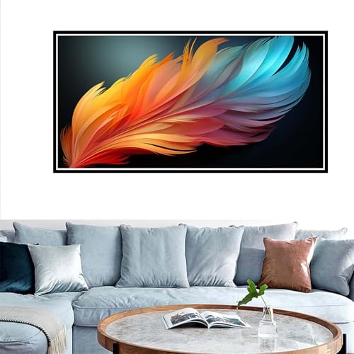 Feder Malen Nach Zahlen Erwachsene, DIY Malen Nach Zahlen Farbe Malen Nach Zahlen Kinder Anfänger, Handgemalt Ölgemälde Kit mit 3-Pinseln und Acrylfarbe, Herbst Deko Schlafzimmer, Canvas 40x80cm Feder Malen Nach Zahlen Erwachsene, DIY Malen Nach Zahlen Farbe Malen Nach Zahlen Kinder Anfänger, Handgemalt Ölgemälde Kit mit 3-Pinseln und Acrylfarbe, Herbst Deko Schlafzimmer, Canvas 40x80cm von Zsoxooll
