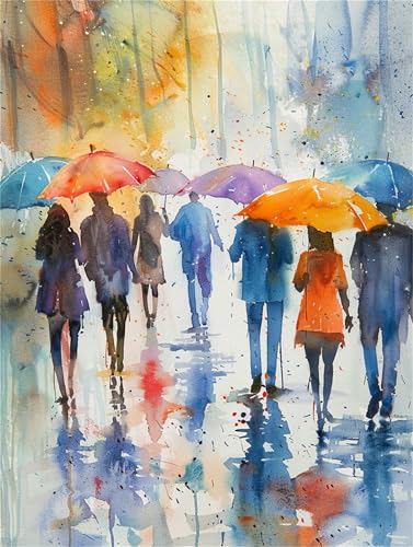 Malen Nach Zahlen Erwachsene Paar, Regenschirm Malen Nach Zahlen Erwachsene Klein 40x50cm, DIY Handgemalt Ölgemälde Kit mit Pinseln und Acrylfarbe für Zimmer Deko Aesthetic, Geschenke für Frauen Malen Nach Zahlen Erwachsene Paar, Regenschirm Malen Nach Zahlen Erwachsene Klein 40x50cm, DIY Handgemalt Ölgemälde Kit mit Pinseln und Acrylfarbe für Zimmer Deko Aesthetic, Geschenke für Frauen von Zsoxooll