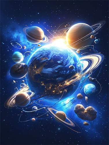 Planet Malen Nach Zahlen Erwachsene Universum Paint by Numbers AnfäNger DIY Set Malen Nach Zahlen Knitterfreie Leinwand mit 3 Pinsels Und Acrylfarbe, Zimmer Wanddeko Wohnzimmer, Ohne Rahmen 30x40cm Planet Malen Nach Zahlen Erwachsene Universum Paint by Numbers AnfäNger DIY Set Malen Nach Zahlen Knitterfreie Leinwand mit 3 Pinsels Und Acrylfarbe, Zimmer Wanddeko Wohnzimmer, Ohne Rahmen 30x40cm von Zsoxooll