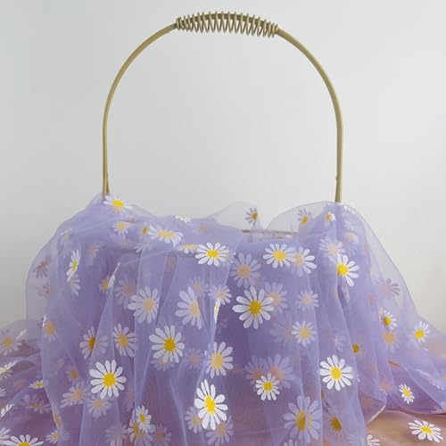 Gänseblümchen weicher Netzstoff, Gaze, Fotohintergrund, Stoff, DIY, Kleidung, Geschenke, Verpackung, Tutu, Röcke, Hochzeitsdekoration, 1,5 m breit, Meterware geschnitten Gänseblümchen weicher Netzstoff, Gaze, Fotohintergrund, Stoff, DIY, Kleidung, Geschenke, Verpackung, Tutu, Röcke, Hochzeitsdekoration, 1,5 m breit, Meterware geschnitten von Zuarkunst