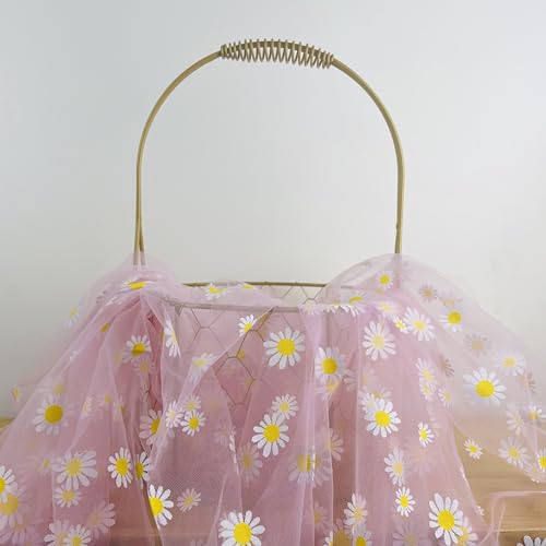 Gänseblümchen weicher Netzstoff, Gaze, Fotohintergrund, Stoff, DIY, Kleidung, Geschenke, Verpackung, Tutu, Röcke, Hochzeitsdekoration, 1,5 m breit, Meterware geschnitten Gänseblümchen weicher Netzstoff, Gaze, Fotohintergrund, Stoff, DIY, Kleidung, Geschenke, Verpackung, Tutu, Röcke, Hochzeitsdekoration, 1,5 m breit, Meterware geschnitten von Zuarkunst