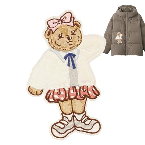 Zuasdvnk Aufnäher zum Aufnähen – Jacke Reparatur Bär Applikationen – Cartoon Bär bestickte Applikation Nähen Patches für Taschen, Jacken, Jeans, Kleidungszubehör Zuasdvnk Aufnäher zum Aufnähen – Jacke Reparatur Bär Applikationen – Cartoon Bär bestickte Applikation Nähen Patches für Taschen, Jacken, Jeans, Kleidungszubehör von Zuasdvnk