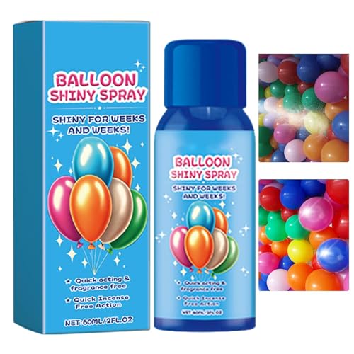 Zuasdvnk Ballon-Glanzspray,Ballon-Glanzspray | Ballon-Glanzspray für elegantes Glanz-Finish | Schnell trocknender Aufheller, eleganter Glanz-Finish-Spray-Ballon-Aufheller für Halloween, Geburtstage von Zuasdvnk