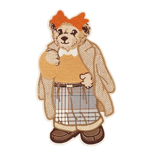 Zuasdvnk Dekorative Aufnäher für Kleidung, Jacken, Reparatur-Bär-Applikationen – Cartoon-Bär, bestickte Applikation zum Nähen von Taschen, Jacken, Jeans, Kleidungszubehör Zuasdvnk Dekorative Aufnäher für Kleidung, Jacken, Reparatur-Bär-Applikationen – Cartoon-Bär, bestickte Applikation zum Nähen von Taschen, Jacken, Jeans, Kleidungszubehör von Zuasdvnk