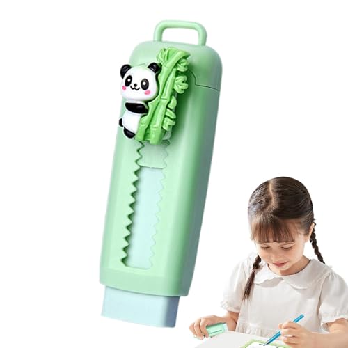 Zuasdvnk Einziehbarer Radiergummi, Push Pull -Radiergummi,Push Pull Retractable Dia Cartoon Panda Eraser - Gummi -Studenten -Schreibwaren, Schreiben von Malerei Zeichnung sauberes Werkzeug süß für den von Zuasdvnk