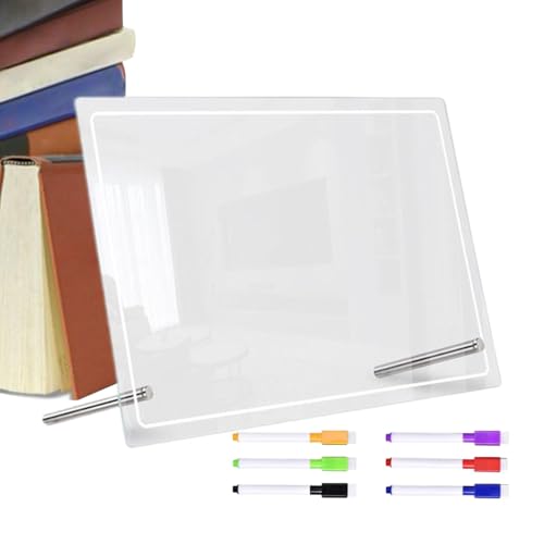 Zuasdvnk Trocken abwischbare Schreibtafel, transparentes Zeichenbrett, Acryl-Notizblock, Mehrzweck-Notizblock, Nachrichtenblock für Zuhause, Schule, Unternehmen von Zuasdvnk