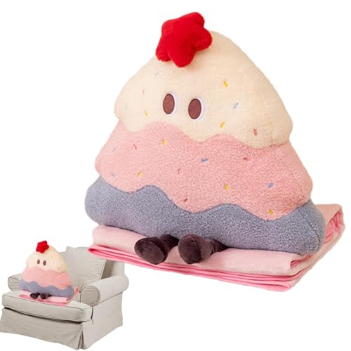 Zubehors Baumwollpuppe Plüschspielzeug, Baumwurfkissen - Weiche Kuchenform Couch Kissen schlafende Begleiter - Nettes Cartoon kreative Designpuppe für Bett Couch Sofa Wohnzimmer Zubehors Baumwollpuppe Plüschspielzeug, Baumwurfkissen - Weiche Kuchenform Couch Kissen schlafende Begleiter - Nettes Cartoon kreative Designpuppe für Bett Couch Sofa Wohnzimmer von Zubehors